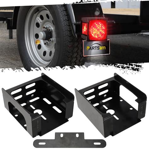 trailer metal tail light guard bracket steel square|Trailer Tail Light Guards .